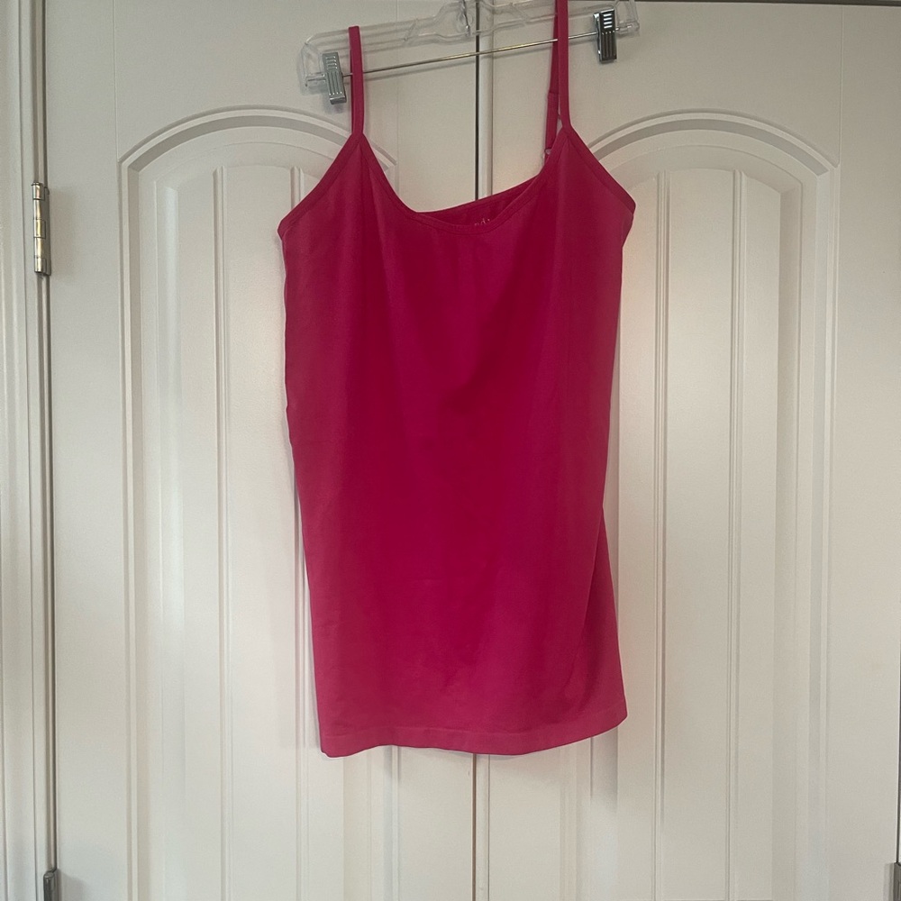 Eye Candy Fuchsia Spaghetti Strap Tank Top 3X Nylon/Spandex